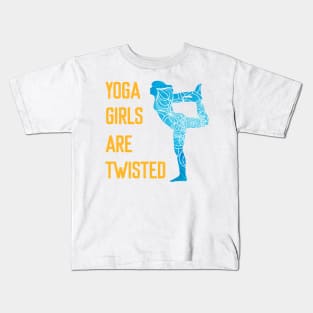 Yoga Girls are Twisted Kids T-Shirt